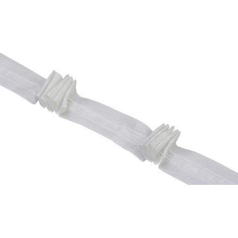 Gardinia Faltenband weiß, 10 m Faltenband