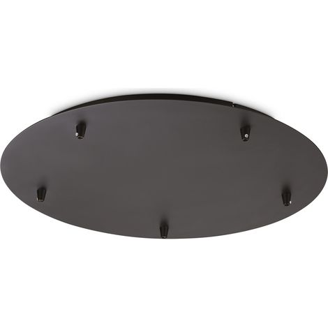 Rosone Standard All In Metallo Nero 5 Luci (1/2)