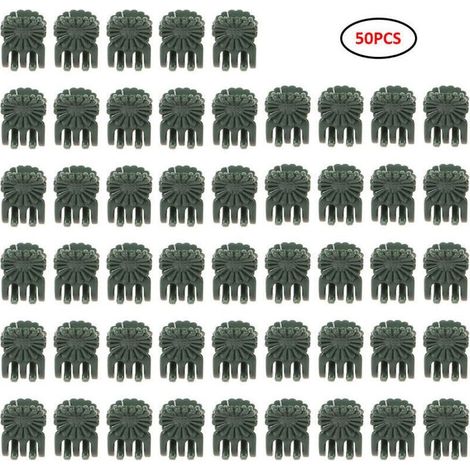 50 Stück Kunststoff-Pflanzenclips, Befestigungsclips für Rankpflanzen, Gartenclips für Orchideen und Tomaten (1/4)