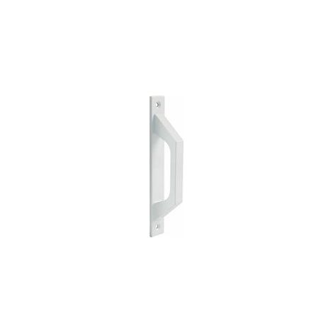 Poignée à lignes droites en aluminium blanc pour portes coulissantes ou rabattables de passage - 198 x 25 x 40 mm Poignée fonctionnelle et confortable (1/4)