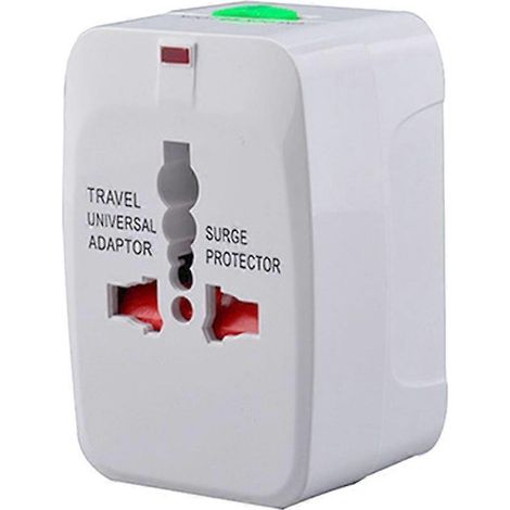 Kleiner globaler Reisesteckeradapter für 4 Standard-Steckdosen