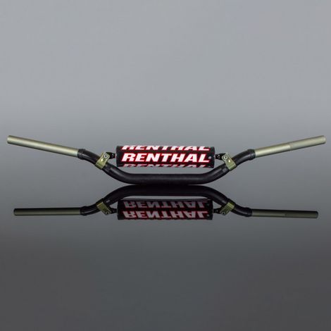 Manubrio Renthal Twinwall 990 28,6 mm nero per Yamaha YZ '07-'23 / YZF '07-'17 con schiuma, in alluminio, due pezzi.