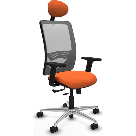Bürostuhl piqueras y crespo Zulema grau orange Akzente (1/2)