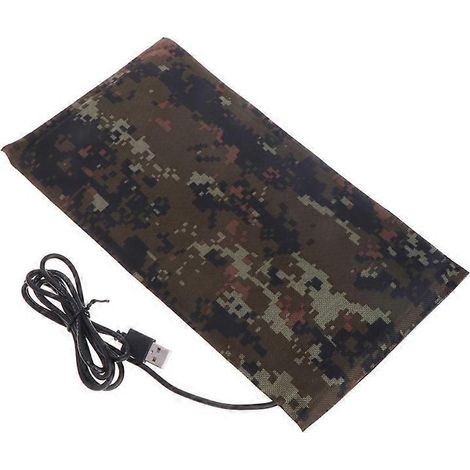 Tapis chauffant pour reptiles, terrarium, coussin chauffant USB réutilisable pour serpents et lézards - L 15 x 28 cm (1/5)