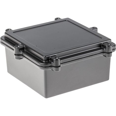 Boîtier RS PRO en Aluminium, 162 x 162 x 80mm, Noir IP67, Blindé ( Prix pour 1 ) (1/2)