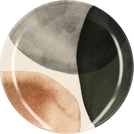 6 x assiettes plates GAIA - Grès - 26cm - Novastyl (1/3)