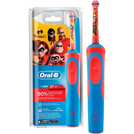 Oral-B Vitality D12 Kids Incredibles Elektrische Zahnbürste für Kinder