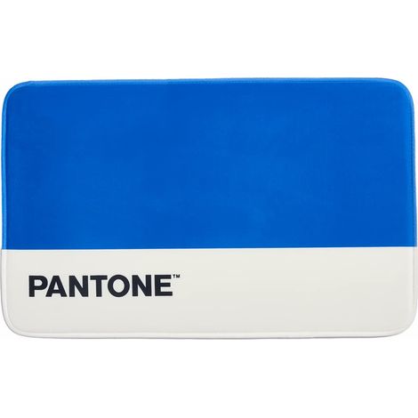 Pantone™ - Tappeto Bagno Antiscivolo in Memory Foam, Assorbente e Morbido con Retro Gommato - Tappetino Bagno Lavabile Ideale Anche come Tappeto Salotto Moderno e Tappeto Soggiorno, 80x50h cm, Blu (1/4)