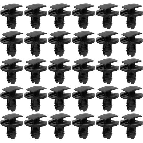 Lot de 30 Clips de Fixation Parechocs, Rivets en Plastique Attaches, Garde-Boue Rivets Clips de Retenue, Clips Voiture pour Auto Panneaux Garniture de Portière Compatible avec Citroen Peugeot (1/5)