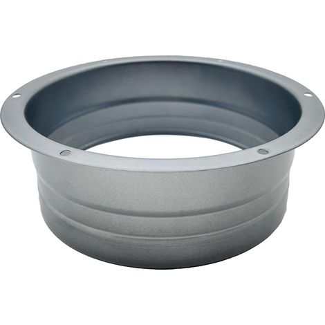 Bride de raccordement pour conduit, bride pour tube métallique droit de 6 pouces pour systèmes de ventilation, d'évacuation d'air et de chauffage — Argent, 150 mm