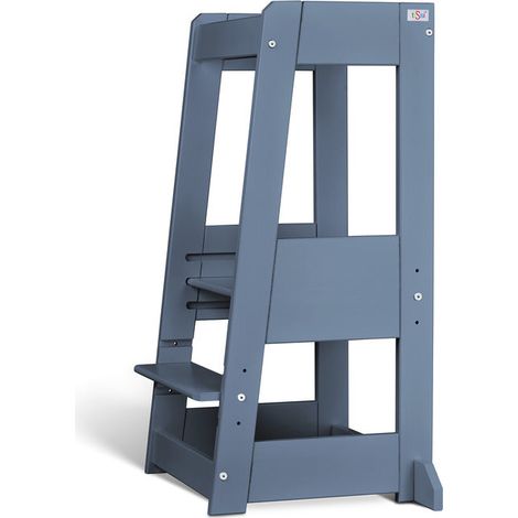 [NEUWERTIG] B-Ware tiSsi Lernturm Felix Entdecker-Turm Kinderhochstuhl Taubenblau 91cm 250kg (1/2)