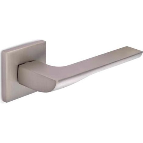 Jeu de poignées modèle Fraser en aluminium avec rosace carrée 52x52x6mm. - talla