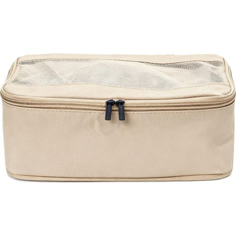 Travel Clothes Storage Bag, Waterproof Oxford Cloth with Bra Cup Design, Ideal for Pants, Shoes, Socks, Perfect for (Coffee Color) (1/5)