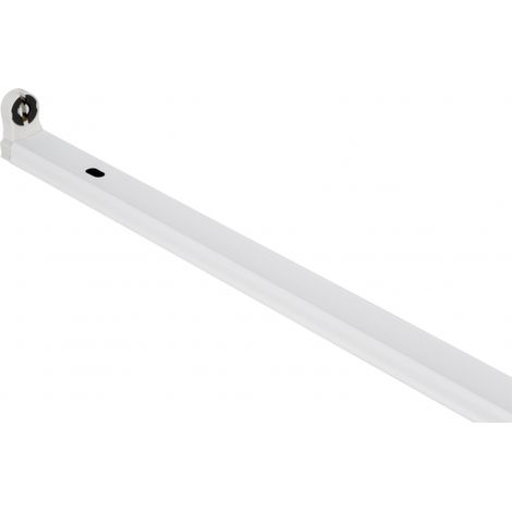 Regleta para tubo 1xt8 led mica 60cm blanca  3,3x61,3x4,5 cm (1/2)