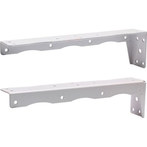 VURAHOME - Schwerlast-Hängemöbelhalterung mit codierter Aufhängung, unsichtbare Stützhalterung für Badezimmer, Wand-TV-Möbel (lang, weiß, 310 mm) (1/5)