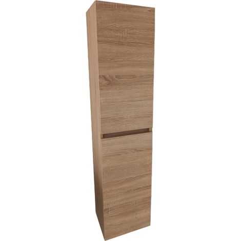 Alle Carrelage - Colonne suspendu meuble salle de bain bois miel LANSVO Nebraska (1/3)