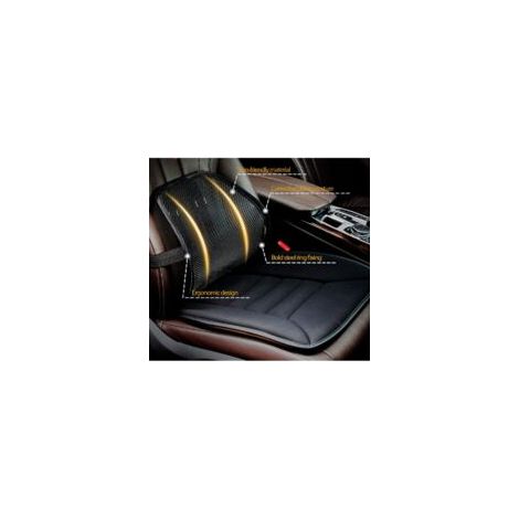 Support lombaire (pack de 2) avec maille respirante pour voiture, chaise de bureau  - Crezuo