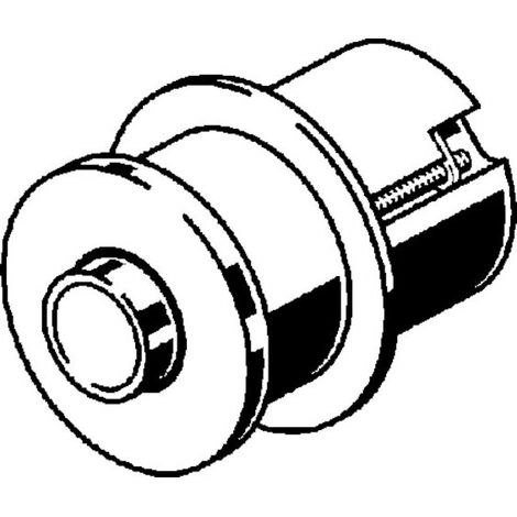 Bouton-poussoir 8064.10 en laiton chromé (1/3)