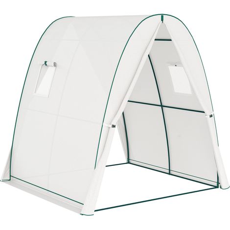 Serre en acier avec porte sectionnelle et deux fenêtres, conçue pour une isolation thermique et phonique optimale. Idéale pour les balcons, les. (1/5)