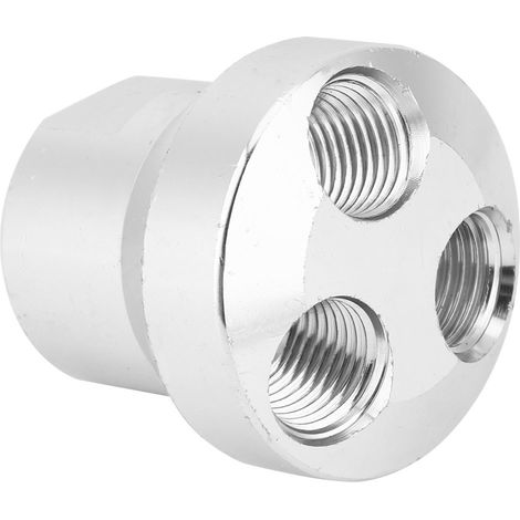 Raccord pneumatique femelle BSPP 1/4in 3 voies, connecteur rapide pour tuyau d'air comprimé (1/5)
