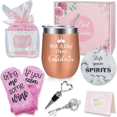 Tumbler À Vin - Isolé Double Paroi En Acier Inoxydable 304 - Avec Bouchon À Vin Et Chaussettes En Peluche - Lot De 3 Pièces (1/5)