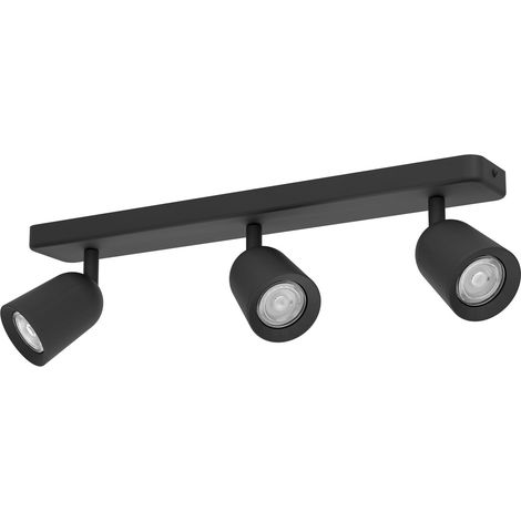 Faretti E Spot Moderno Camaldoli Acciaio Nero 3 Luci Gu10 Ip20