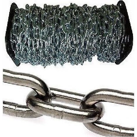 TrAdE Shop Traesio - Catena Genovese N.12 - 28  Mm. 1.6 2.2 2.7 3.4 4.4 5.5 6.5 7.5 9 M100 Aref -    -12 mm 1.6 M100   -