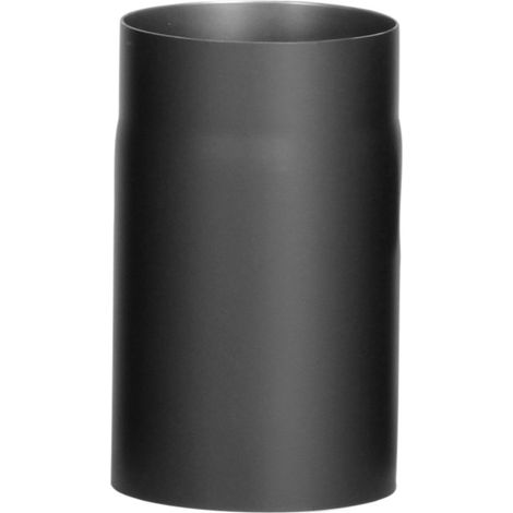 Rauchrohr ø 130 mm, 250 mm lang, schwarz