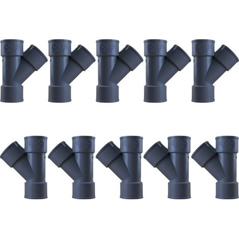10 culottes PVC 45° Mâle Femelle Ø32 - First Plast (1/5)