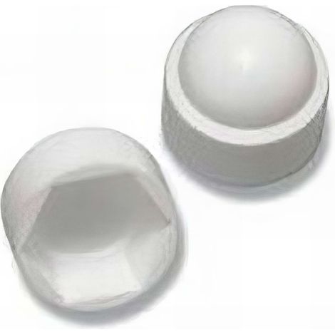 Cache-écrou clé de 10 - M6 mm Blanc - Boite de 200 pcs - Fixtout CEHU06NYB