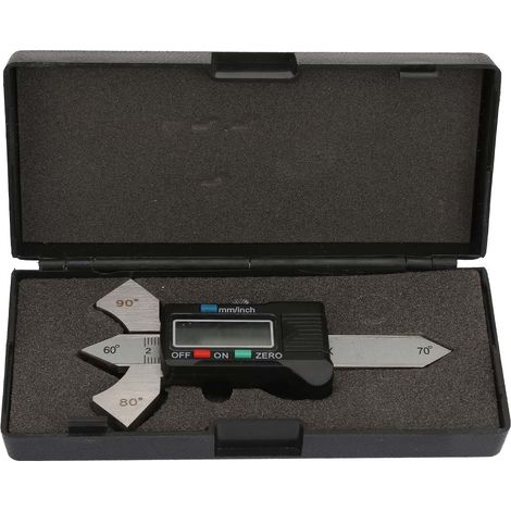 Calibrador digital de soldadura de 20 mm con inspección de roscas y conversión métrica/imperial. (1/5)
