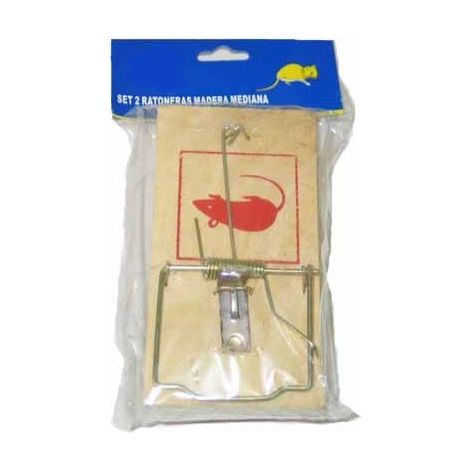 Set 2 ratoneras madera medianas