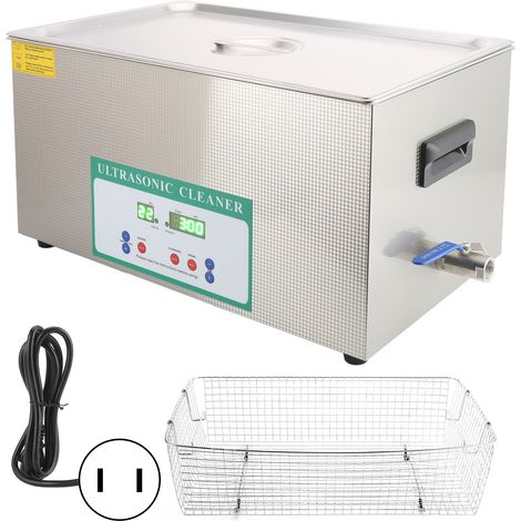 Nettoyeur Ultrasonique 22L 480W Cuve Ultrasons Professionnelle Minuterie DK-822HTD Prise Américaine AC110V (1/5)