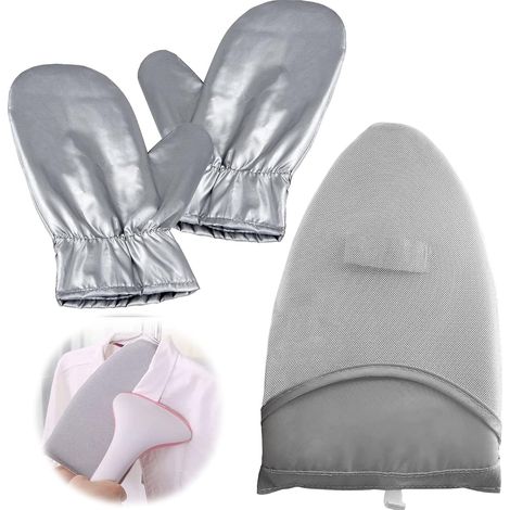 Gants de Repassage pour Vapeur de Vêtement 2 Pièces Mitaines Résistantes à La Chaleur, Multifonctions Minces Gants de Protection de Vêtement Durables Pour La Cuisson Des Vêtements à La Vapeur (1/5)