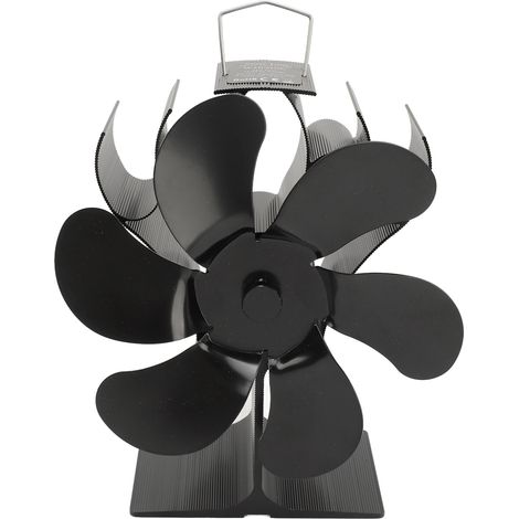 Ventilateur de poêle à 6 pales pour cheminée, alimenté par la chaleur, circulation rapide et silencieuse, résistant à la chaleur, ventilateur thermoélectrique pour poêle à bois à domicile (1/5)
