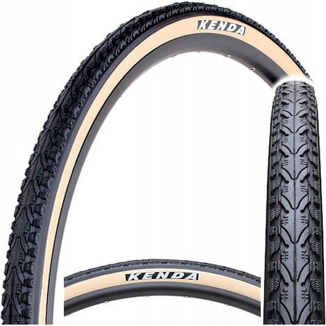 Pneu de vélo Kenda Khan 700 x 35c beige LATÉRAL (1/2)