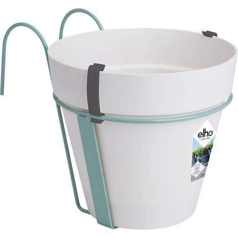 Elho Loft Urban Balconnière Potholder - Blanc - L 19 x B 28 x H 20 cm - Balconextérieur - 100% recyclé