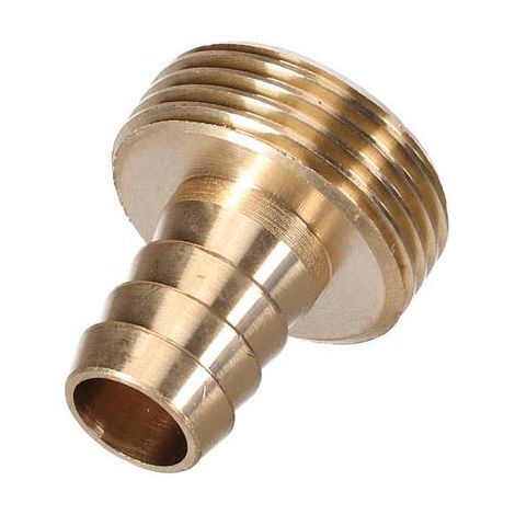 OneTools Conector de grifo de latón 3/4" rosca externa, adaptador para manguera 3/4" Ø19 mm, conector metálico de manguera, adaptador de grifo a prueba de fugas, conexión para riego de jardín (1/2)