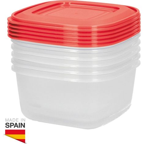 Packung mit 5 luftdichten Kunststoffbehältern 0,6 l (1/3)