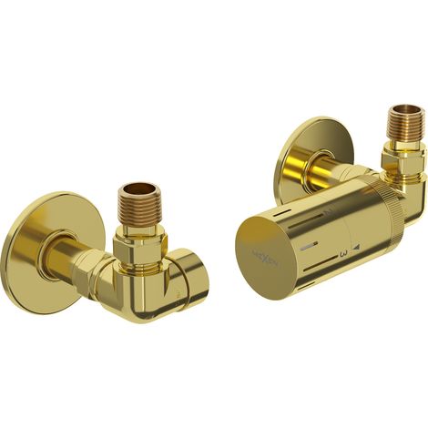 Mexen G05 set termostatico assiale con copertura R, dorato - W903-958-904-50 (1/3)