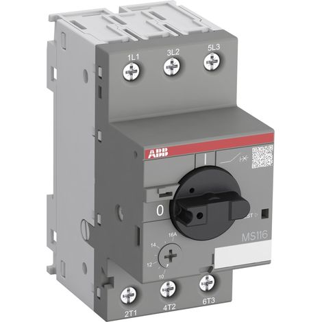 Interruttore salvamotore ms116 4 00-6 30a 50ka abb ep 089 5