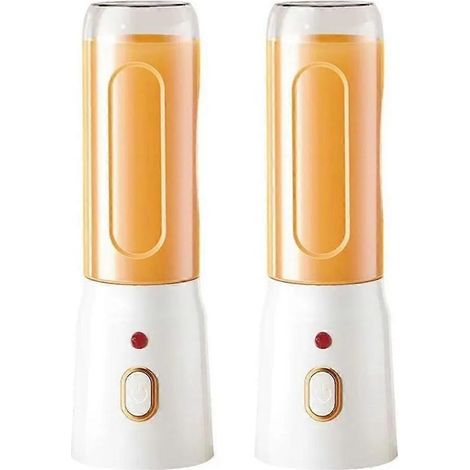 Mini blender portable rechargeable par USB avec gobelet presse-agrumes, idéal pour les milkshakes et les jus. (1/5)