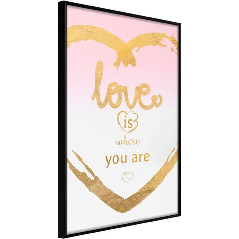 Affiche Murale Encadrée "Ubiquitous Love II" 21 x 30 cm Noir