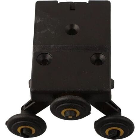 Poulie de porte coulissante avec roue en nylon pour un mouvement latéral efficace et kit de guidage à rouleaux stable (noyau de roue supérieur) (1/4)