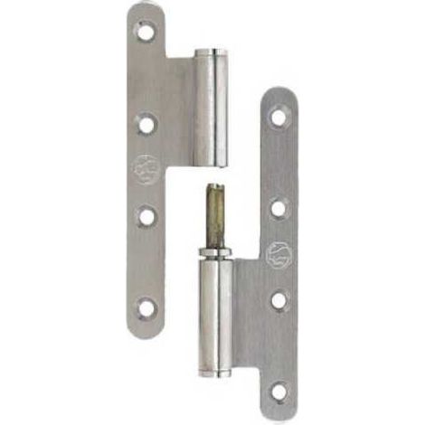 Paumelle à bouchons Jardinier Massard J532320 110x55 mm Inox 304 brossé Droite - Paire