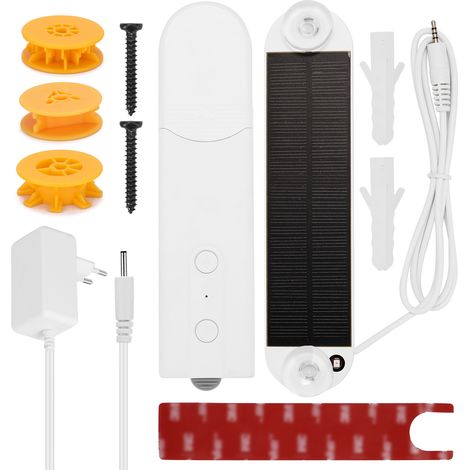 Motorisation Volet Roulant Silencieuse 12V, Moteur Pour Rideau Électrique Avec Télécommande Et Détection De Lumière, (1/5)