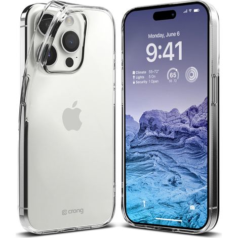 Crong Crystal Slim Cover - iPhone 15 Pro Hülle (Transparent) (1/3)