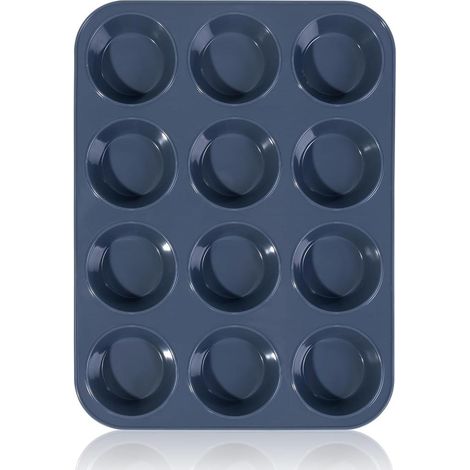 12 vaste Moule à Muffins en Silicone Moule Cupcake Gateau investissement (1/4)