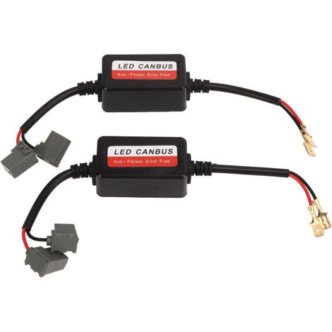 unidades de decodificador de luz LED H1 con resistencia antiparpadeo para faros antiniebla LED Phillight.-Crezuo-Crezuo (1/4)