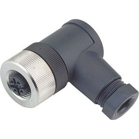 binder 99-0524-24-04 Sensor-/Aktor-Steckverbinder, unkonfektioniert M12 Buchse, gewinkelt  Polzahl S